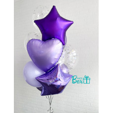 Фонтан фиолетовый с сердцем