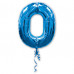 Воздушный шар цифра синяя